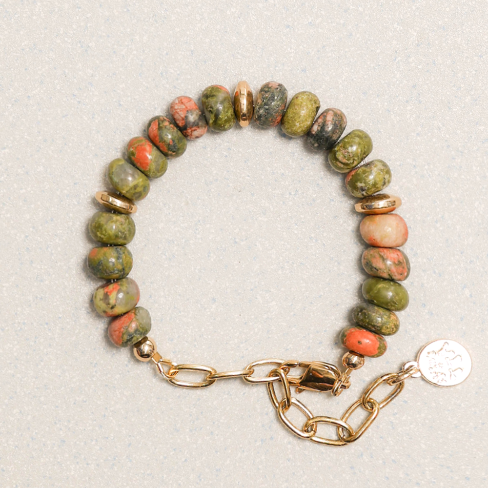 Towtow Archive - Javier Bracelet Unakite (Green) product image 1 | TRAB K-Fashion Australia