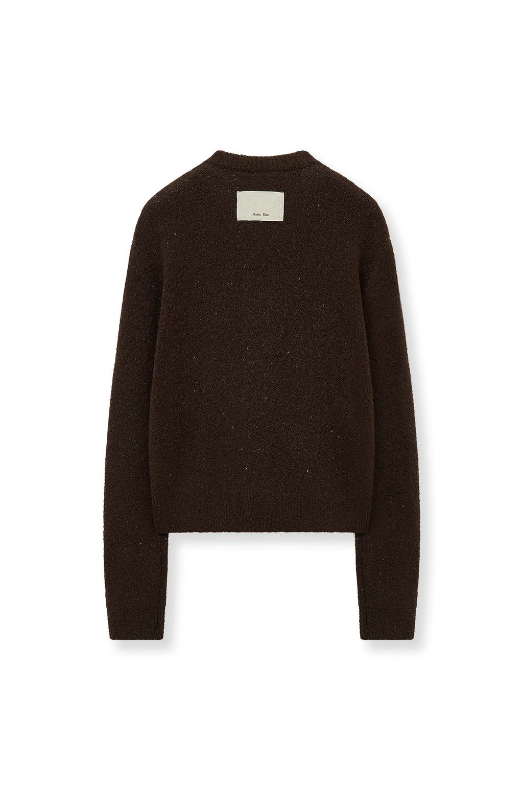 Matin Kim - Matin Poni Coni Knit Zip Up (Brown) product image 3 | TRAB K-Fashion Australia