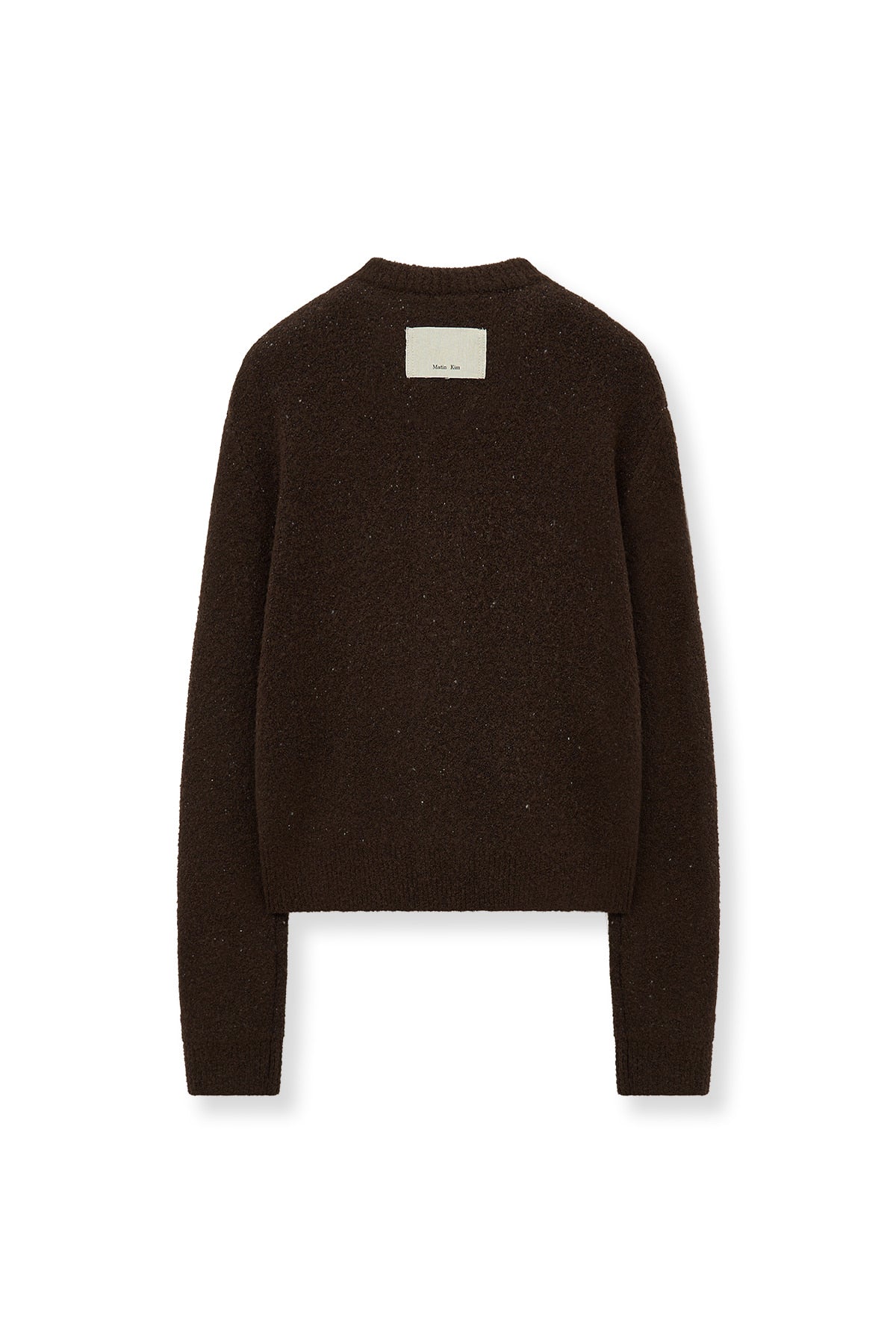 Matin Kim - Matin Poni Coni Knit Zip Up (Brown) product image 3 | TRAB K-Fashion Australia