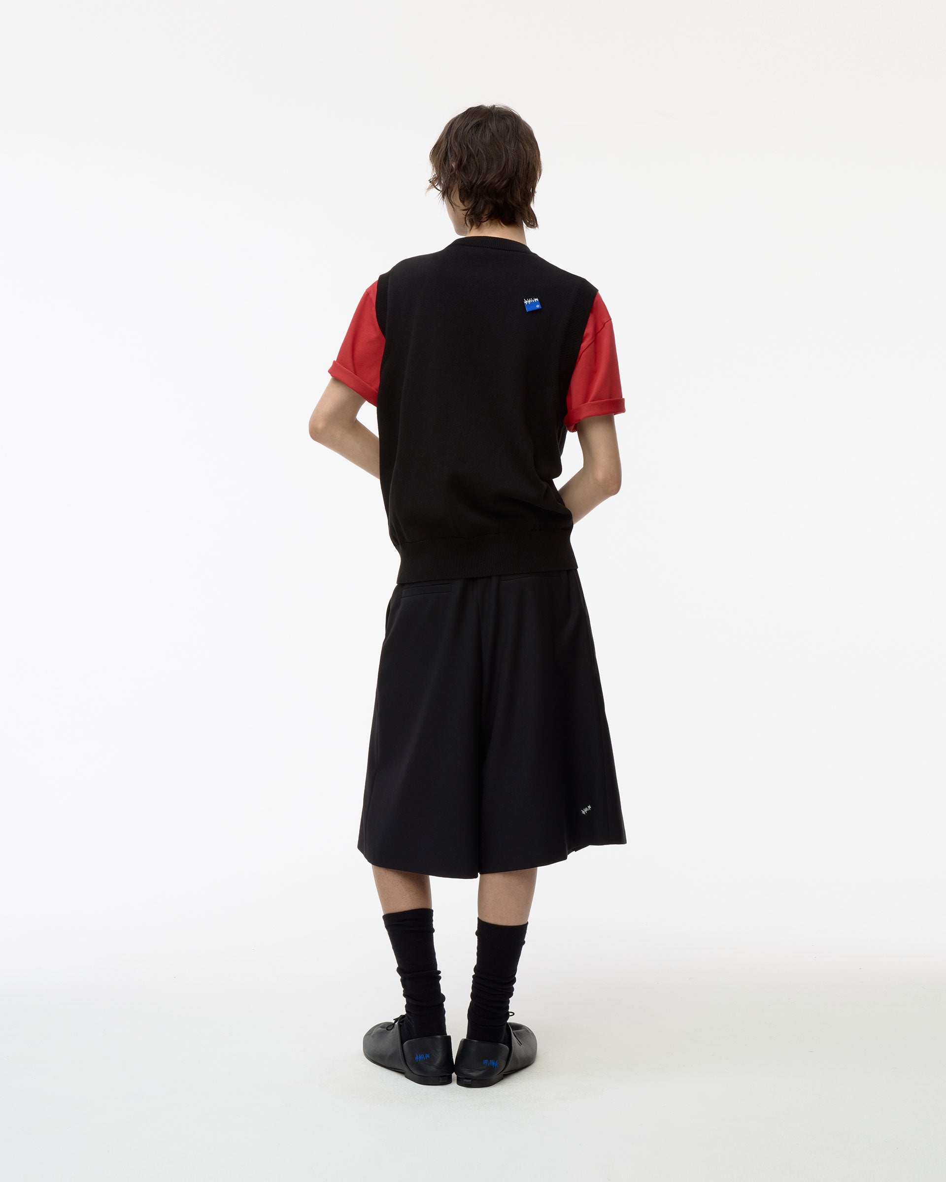 Ader Error - Sig; BL Tag knit vest 02 (Noir) product image 2 | TRAB K-Fashion Australia