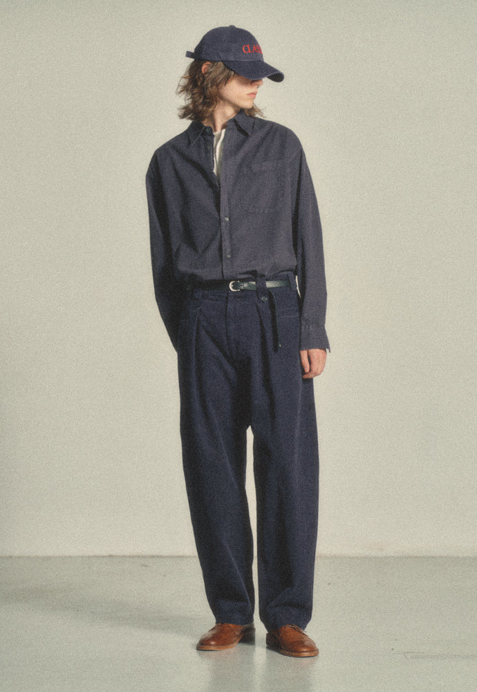 Art if acts - Pocket On Tuck Pants (Dark Navy) product image 4 | TRAB K-Fashion Australia