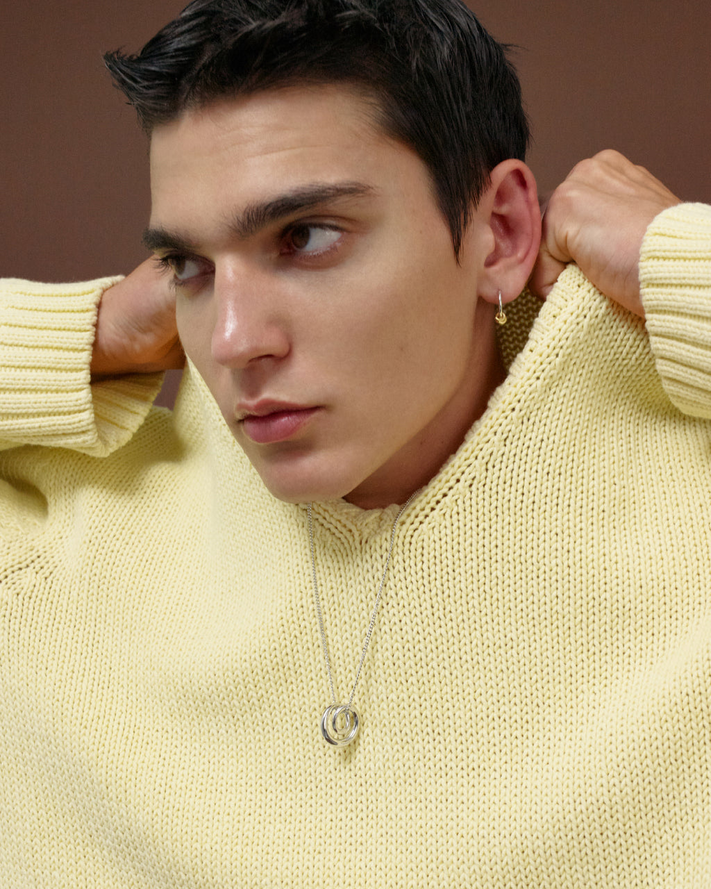 Numbering - Twisted Circle Pendant Necklace #6805 product image 1 | TRAB K-Fashion Australia