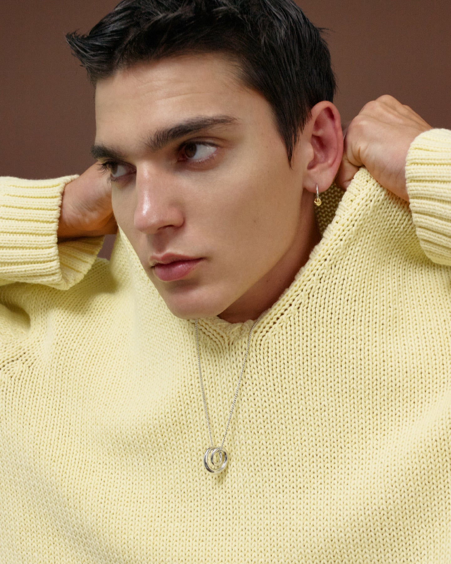 Numbering - Twisted Circle Pendant Necklace #6805 product image 1 | TRAB K-Fashion Australia