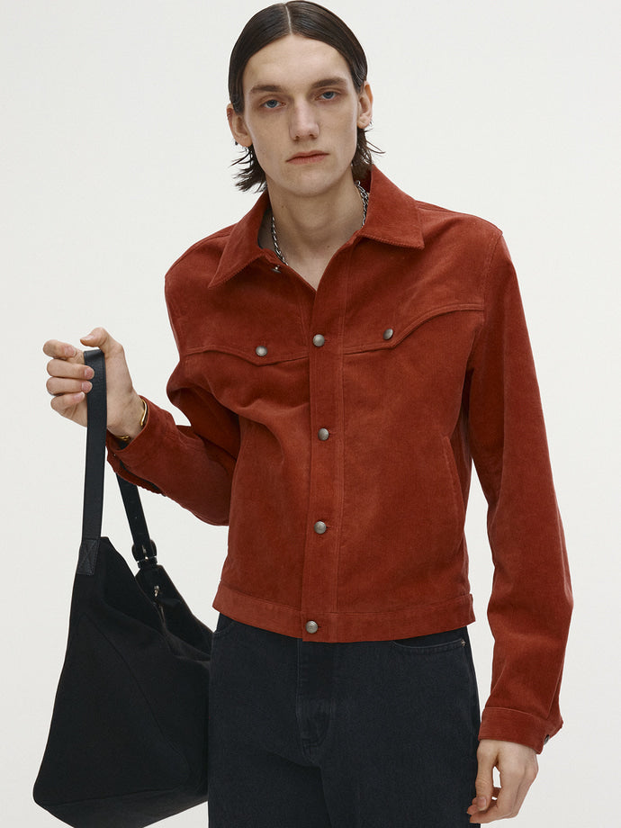 Tonywack - Washed Corduroy Western Trucker (Faded Red) product image 4 | TRAB K-Fashion Australia