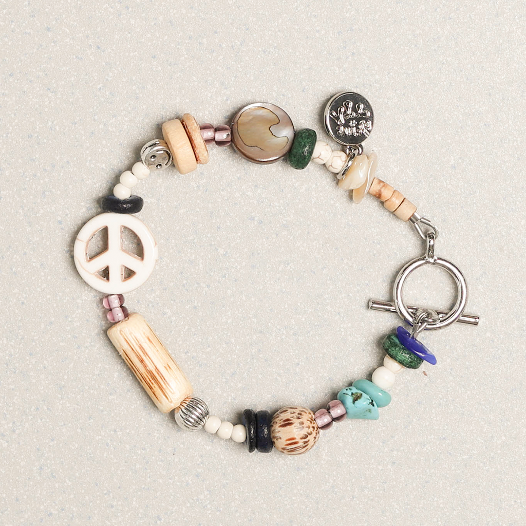 Towtow Archive - Peacemark Symbol Bracelet (Taffy Pink) product image 7 | TRAB K-Fashion Australia