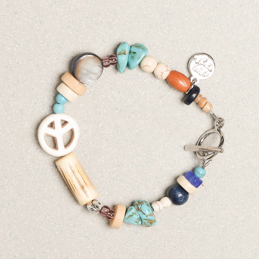 Towtow Archive - Peacemark Symbol Bracelet (Taffy Pink) product image 6 | TRAB K-Fashion Australia
