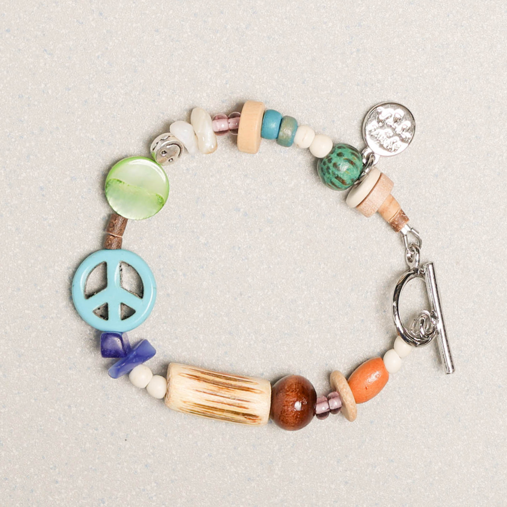 Towtow Archive - Peacemark Symbol Bracelet (Leaf Green) product image 18 | TRAB K-Fashion Australia