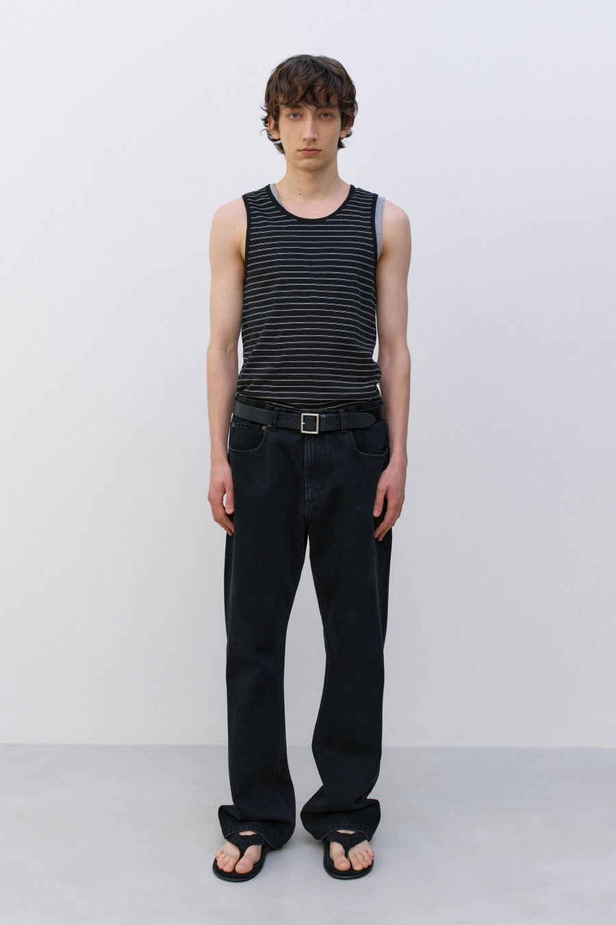 Insilence - Striped Tank Top (Black) product image 1 | TRAB K-Fashion Australia