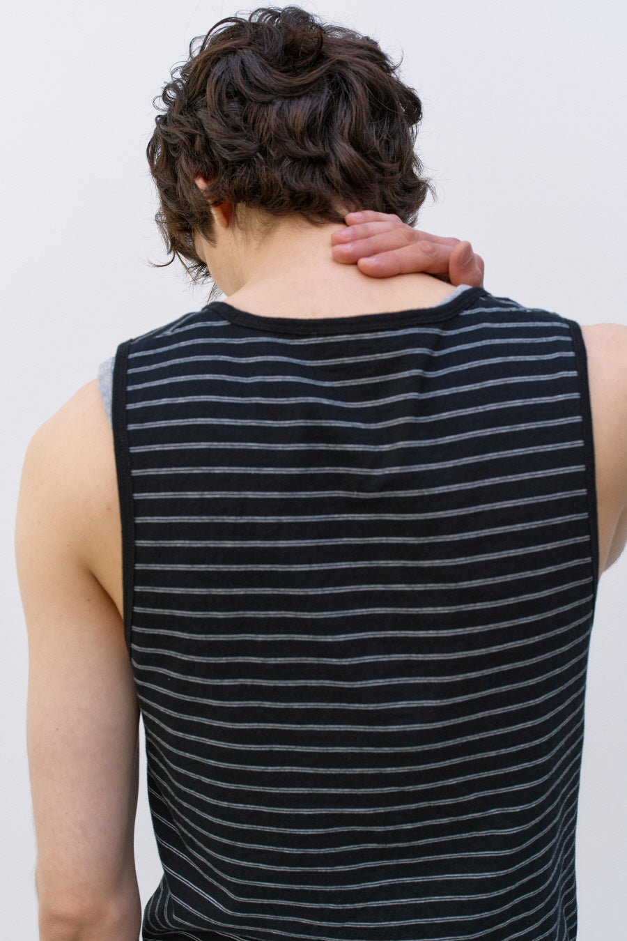 Insilence - Striped Tank Top (Black) product image 5 | TRAB K-Fashion Australia