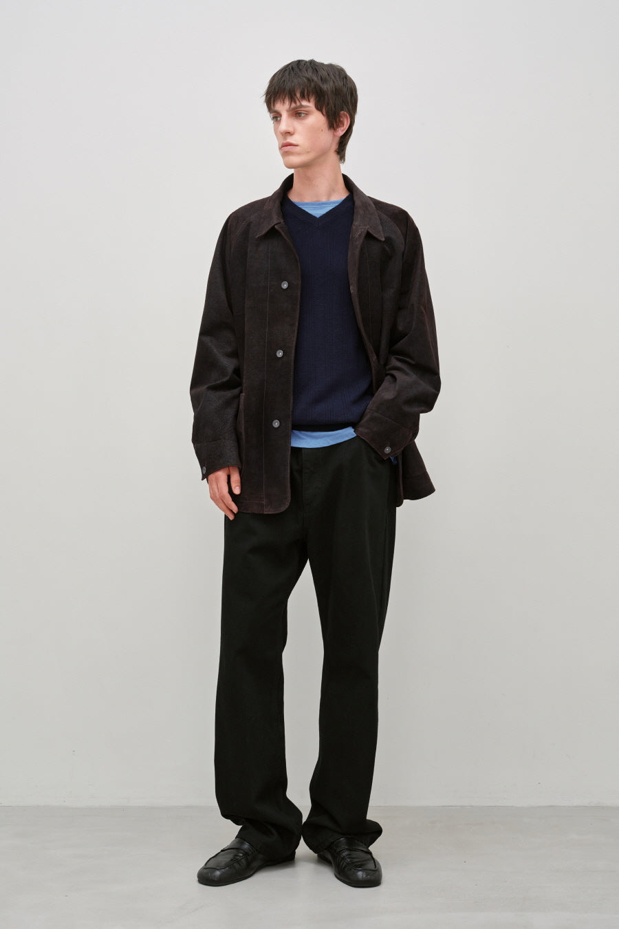 Insilence - Suede Chore Jacket (Brown) product image 7 | TRAB K-Fashion Australia