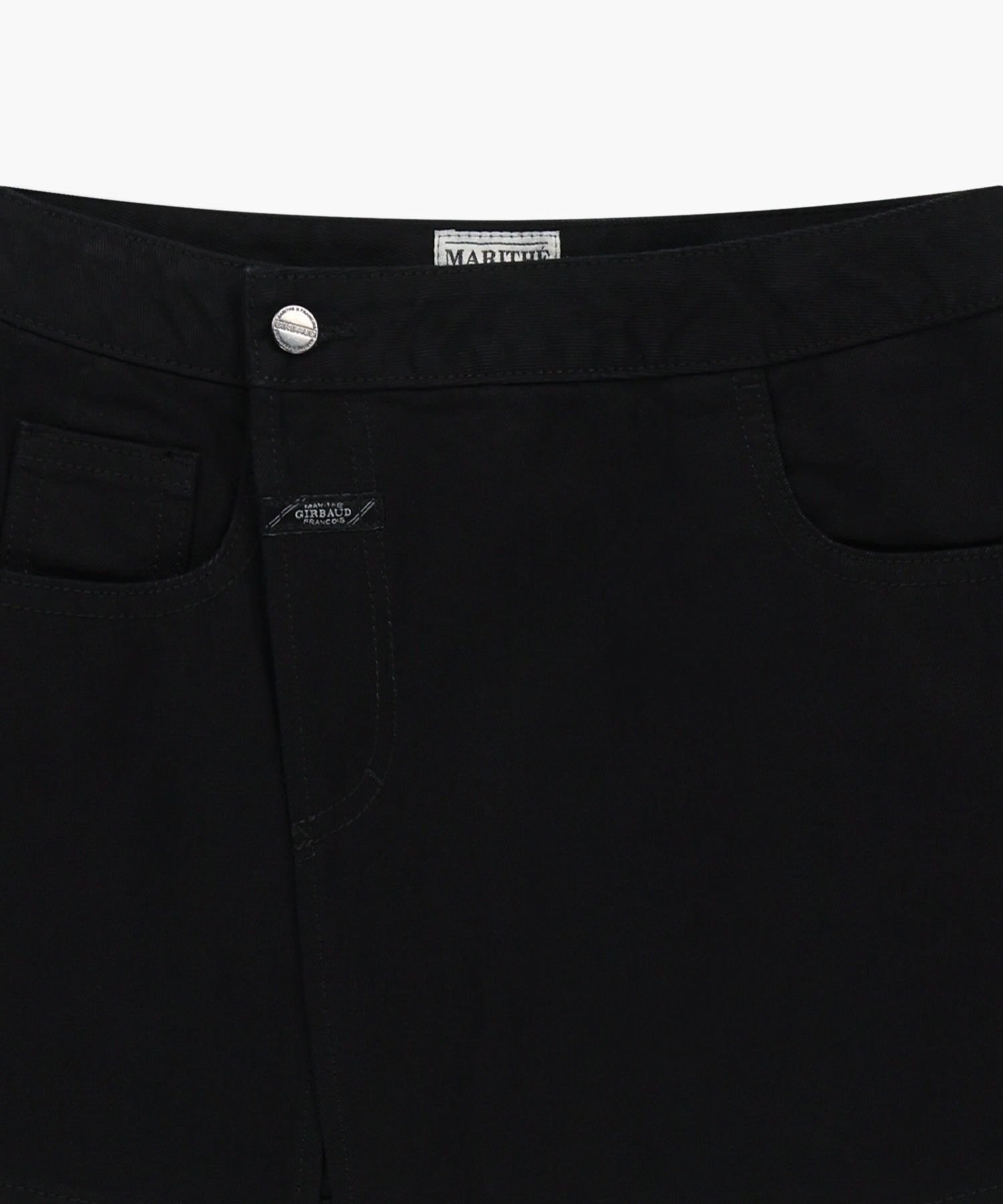 Marithe & Francois Girbaud - Skirt Layered Denim Pants (Black) product image 16 | TRAB K-Fashion Australia