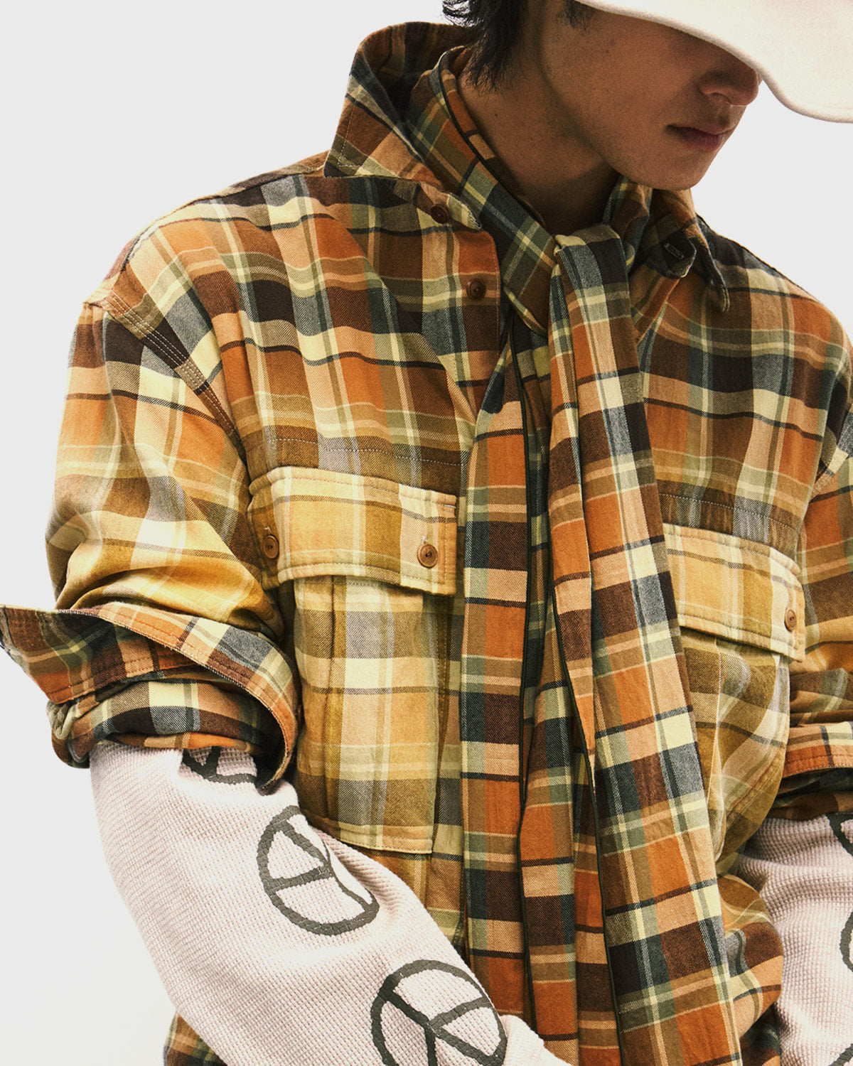 Eastlogue - Army Field Shirts (Multi Yellow Check) product image 3 | TRAB K-Fashion Australia