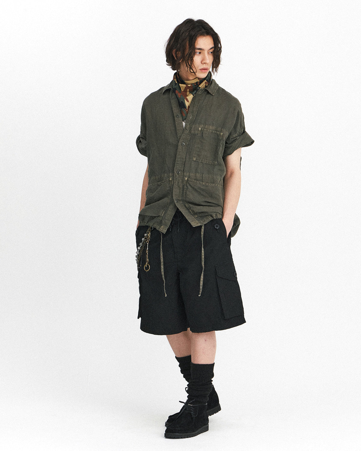 Eastlogue - Combat Easy Shorts (Crease Black) product image 4 | TRAB K-Fashion Australia