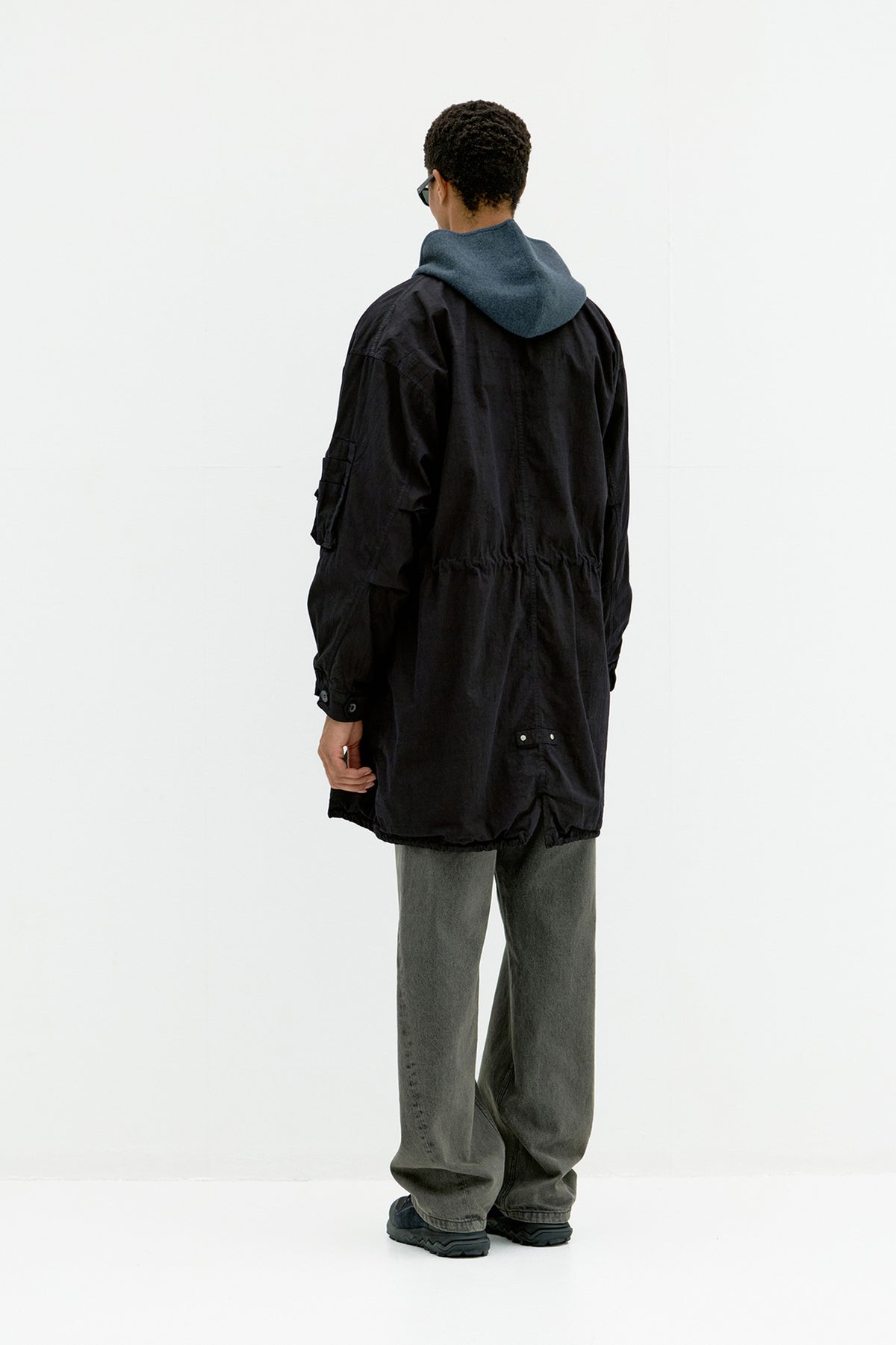 Coor - Garment Dyed Fishtail Parka (Washed Black) product image 4 | TRAB K-Fashion Australia