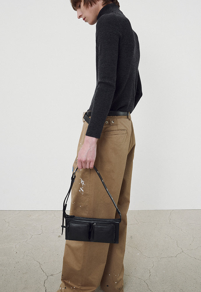 Tonywack - Wide-Leg Heavy Cotton Painter Pants (Beige) product image 4 | TRAB K-Fashion Australia