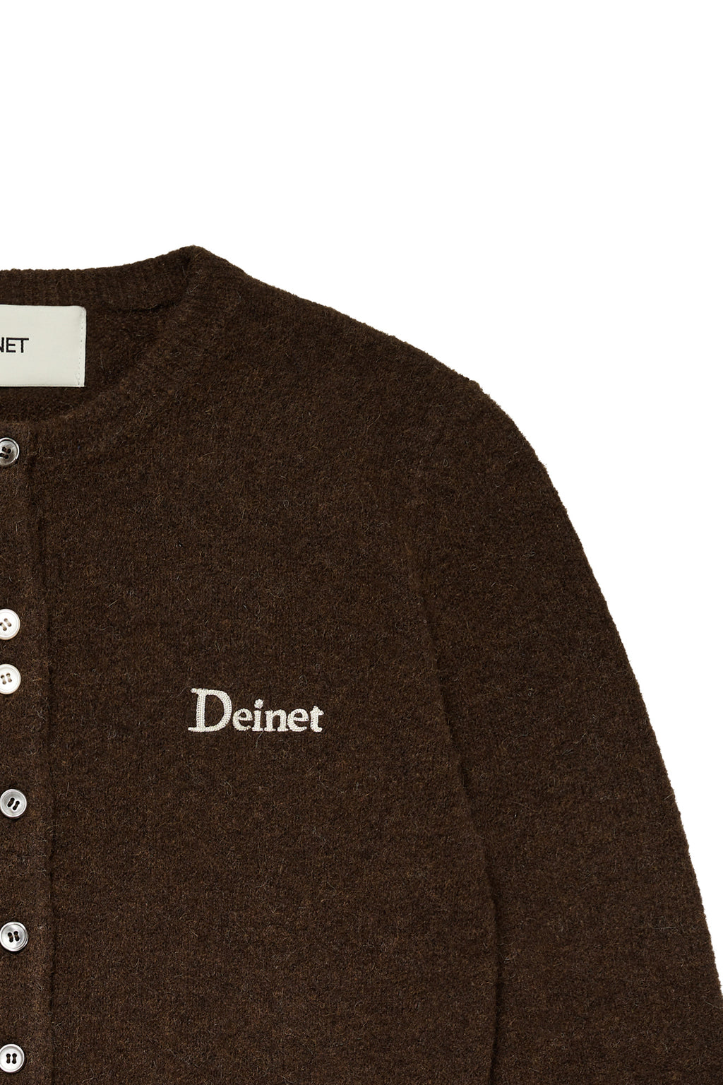 Deinet - Alpaca Round Knit Cardigan (Brown) product image 10 | TRAB K-Fashion Australia