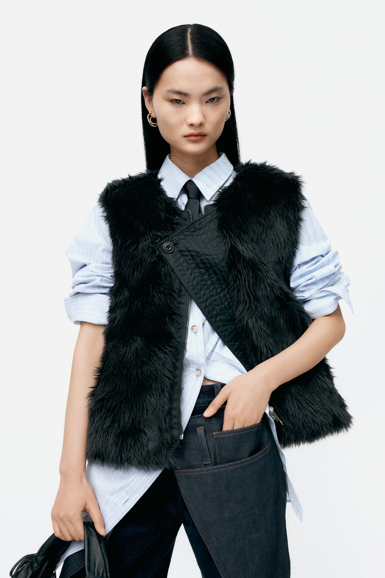 Andersson Bell - Twist Stripe Shirts (Blue) product image 7 | TRAB K-Fashion Australia