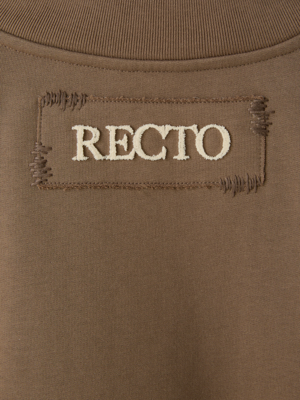 Recto - Back Logo V-Neck Sweatshirt (Sepia) product image 10 | TRAB K-Fashion Australia