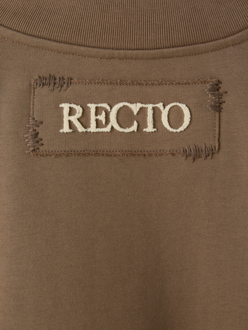 Recto - Back Logo V-Neck Sweatshirt (Sepia) product image 10 | TRAB K-Fashion Australia