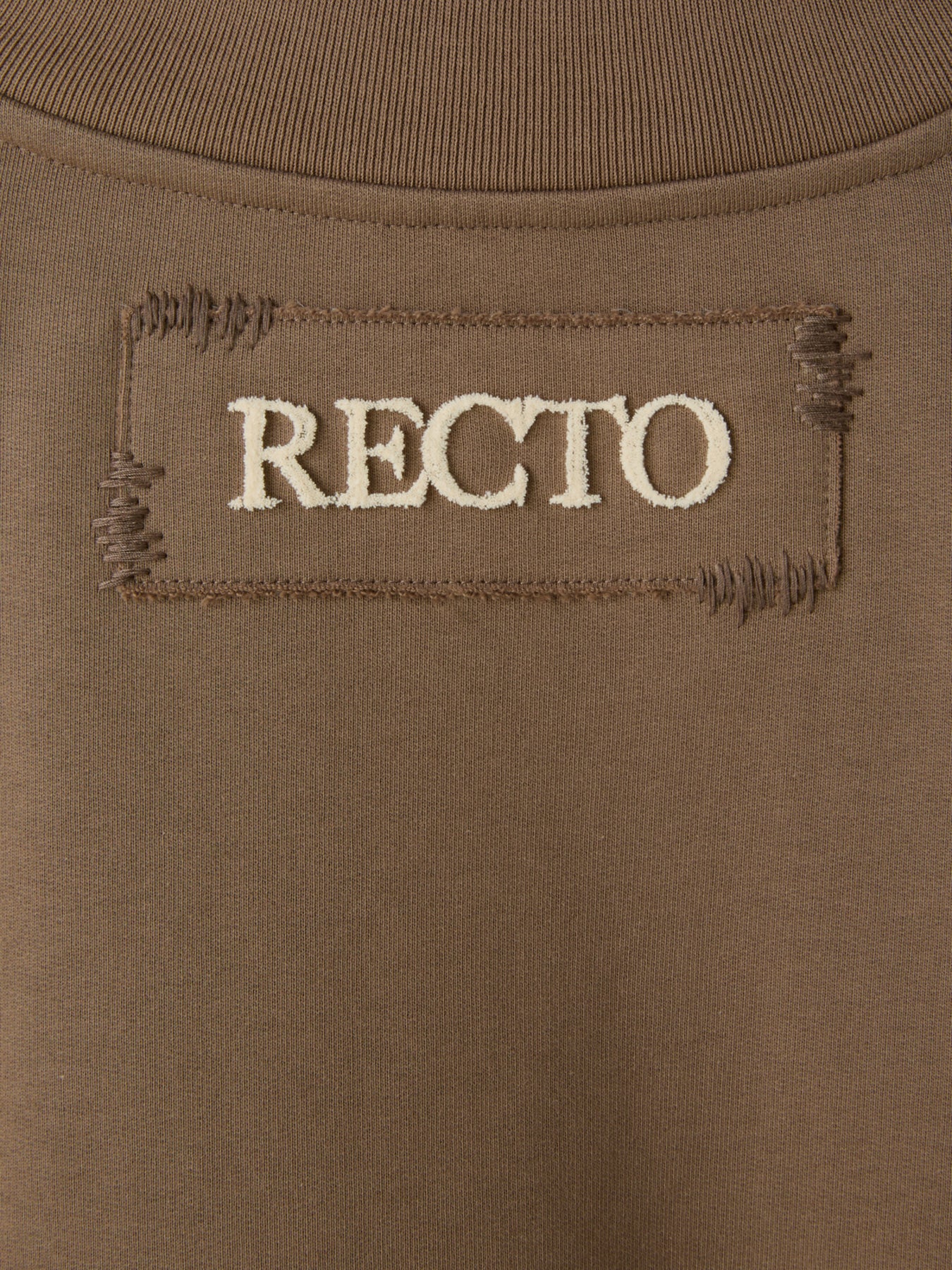 Recto - Back Logo V-Neck Sweatshirt (Sepia) product image 10 | TRAB K-Fashion Australia