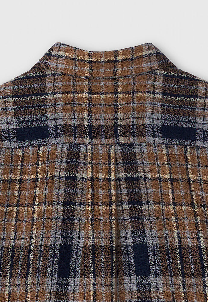 Tonywack - Light Wool Single Pocket Check Shirt (Camel) product image 9 | TRAB K-Fashion Australia