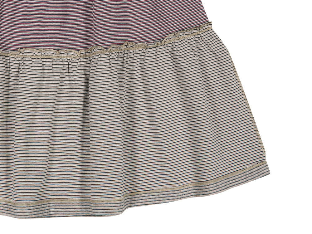 Coyseio - Colored Stripe Midi Skirt (Grey Beige) product image 18 | TRAB K-Fashion Australia