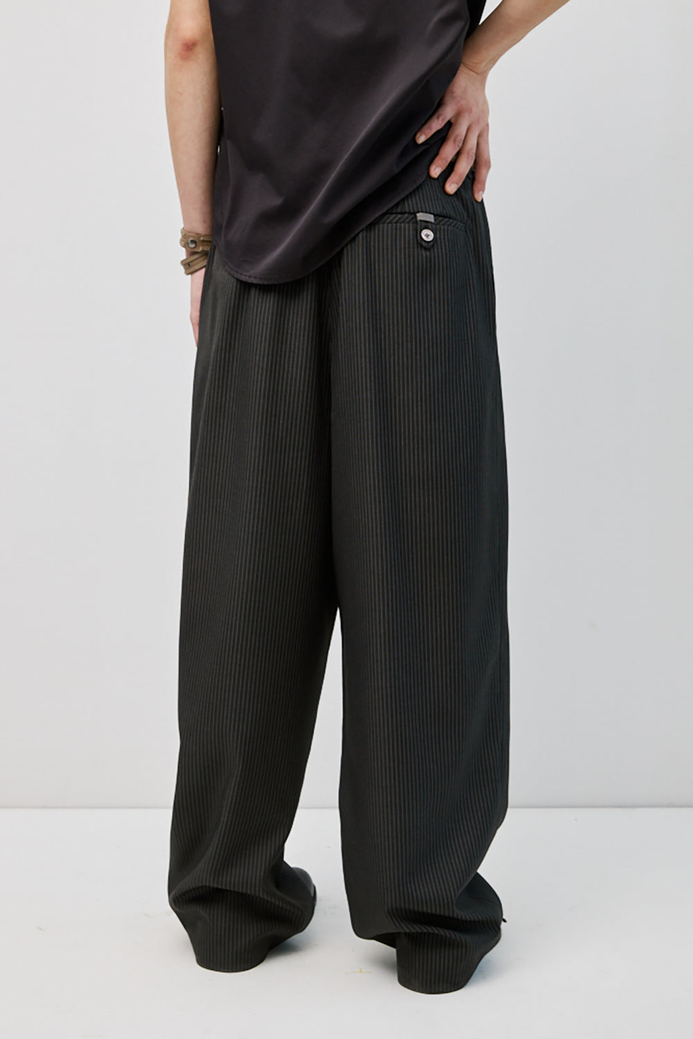 Hatchingroom - Contrast Trousers Stripe (Dark Grey) product image 13 | TRAB K-Fashion Australia