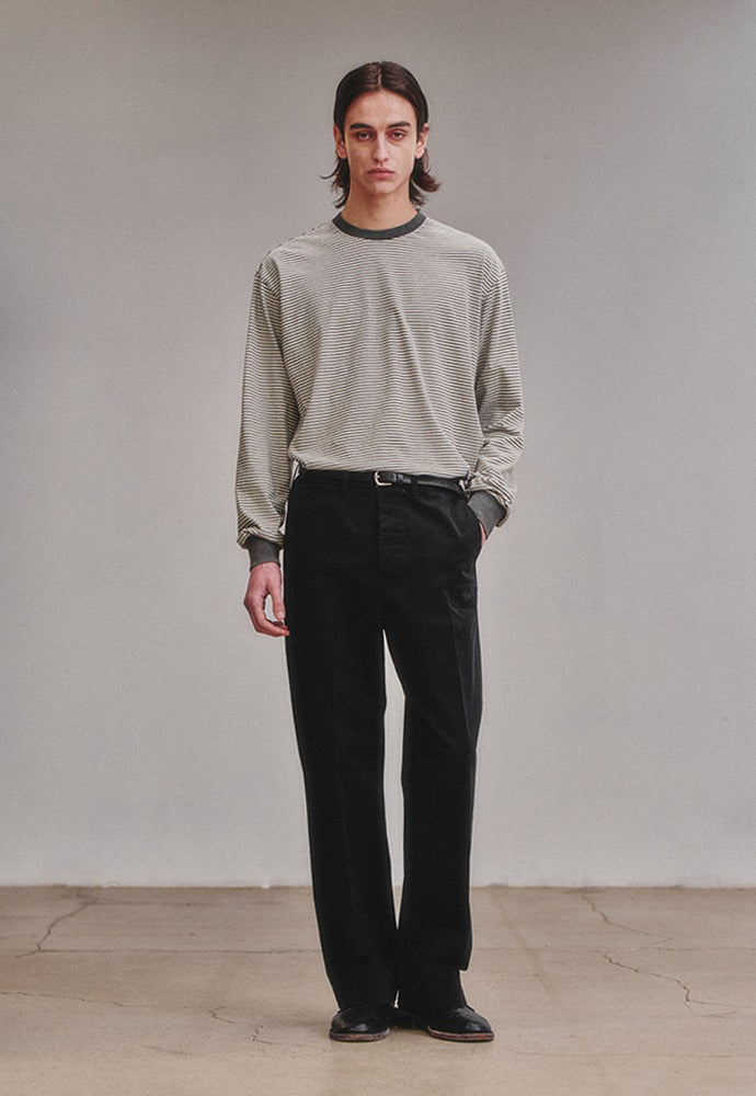 Art if acts - Sashiko Chino Pants (Black) product image 1 | TRAB K-Fashion Australia