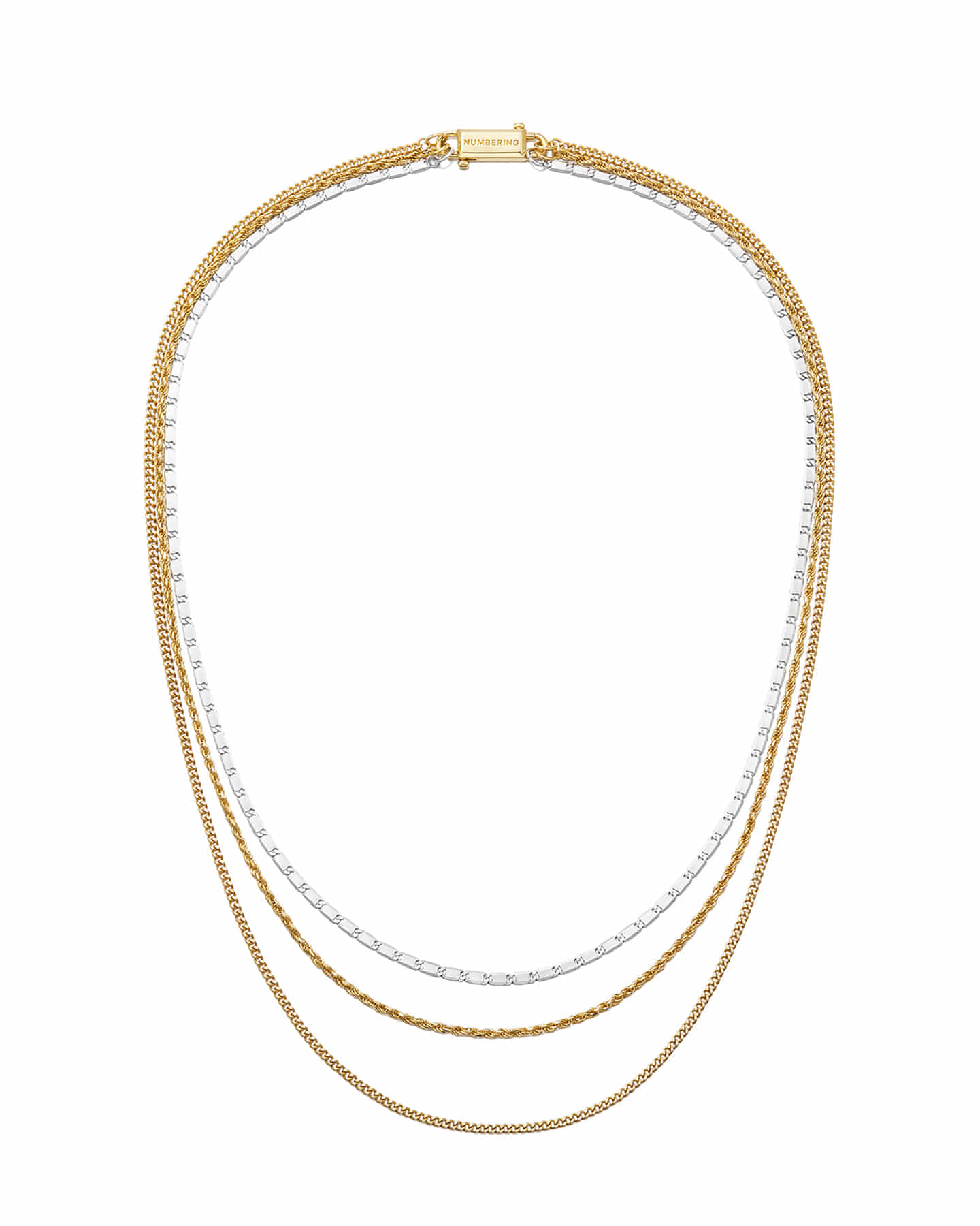Numbering - Triple Layered Chain Necklace #7743 product image 8 | TRAB K-Fashion Australia