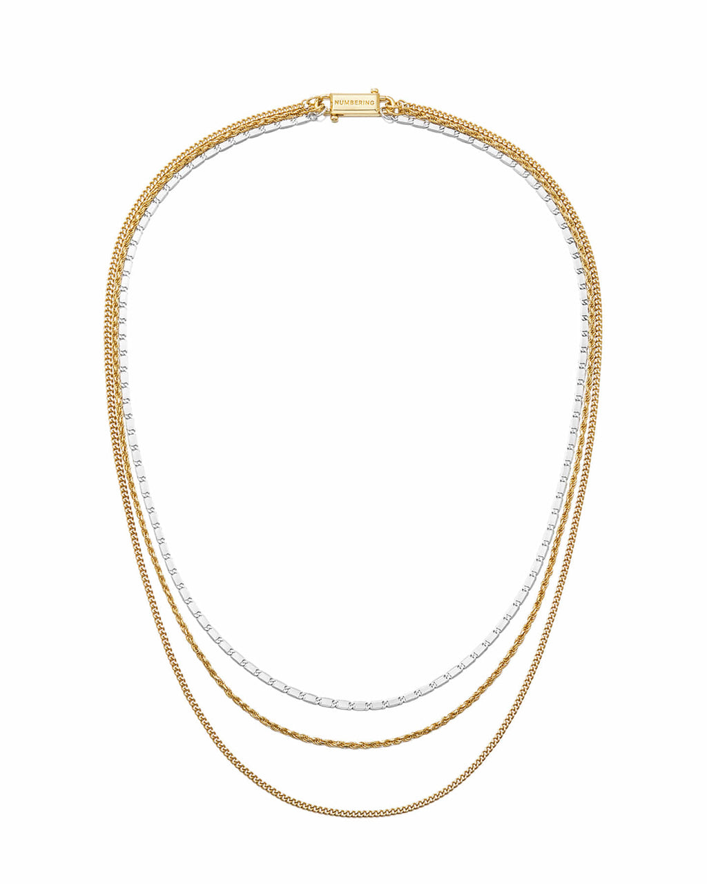 Numbering - Triple Layered Chain Necklace #7743 product image 8 | TRAB K-Fashion Australia