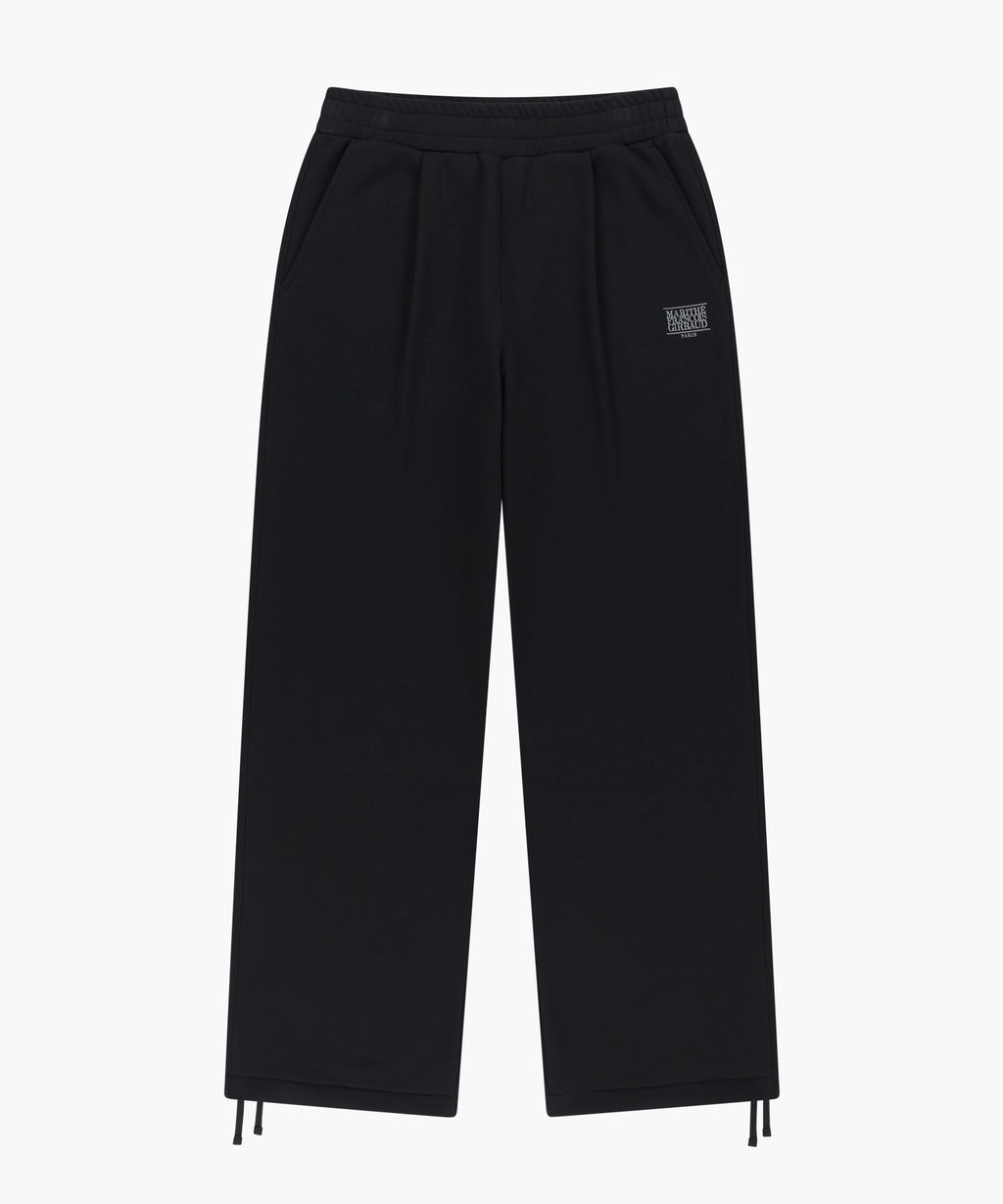 Marithe & Francois Girbaud - One Tuck Wide Sweat Joggers (brushed) (Black) product image 6 | TRAB K-Fashion Australia