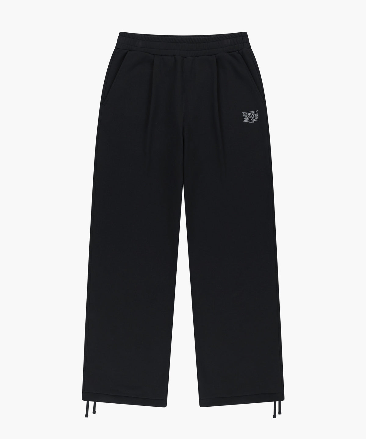 Marithe & Francois Girbaud - One Tuck Wide Sweat Joggers (brushed) (Black) product image 6 | TRAB K-Fashion Australia