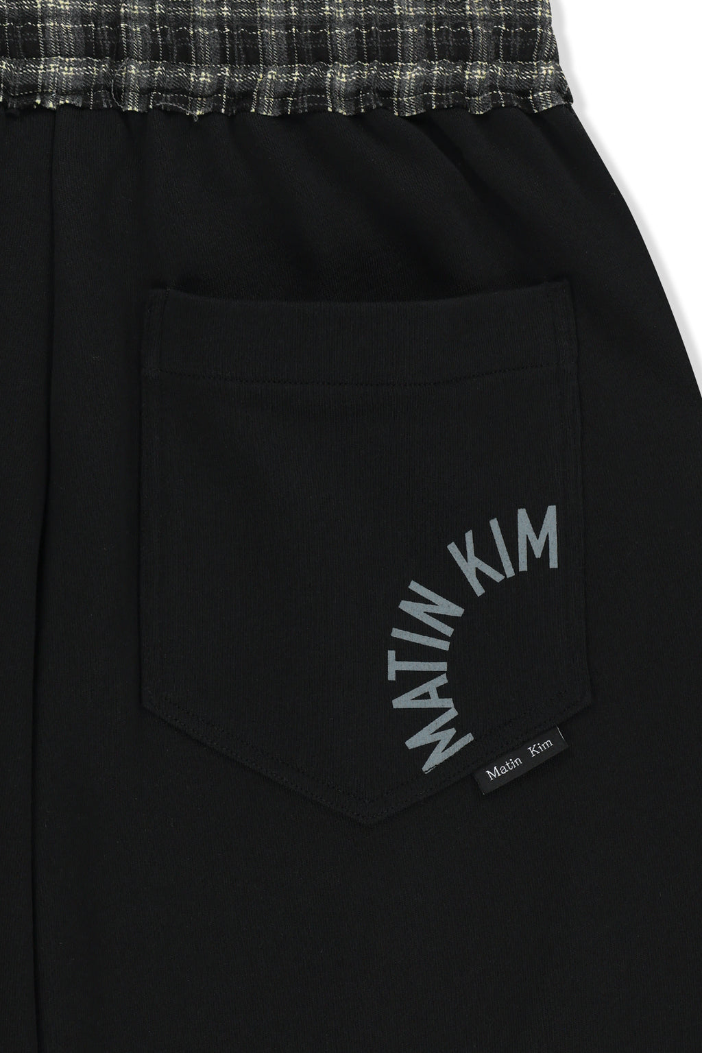 Matin Kim - Check Mix Jersey Pants (Black) product image 5 | TRAB K-Fashion Australia