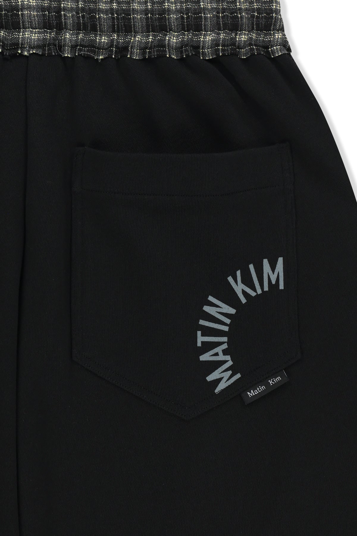 Matin Kim - Check Mix Jersey Pants (Black) product image 5 | TRAB K-Fashion Australia