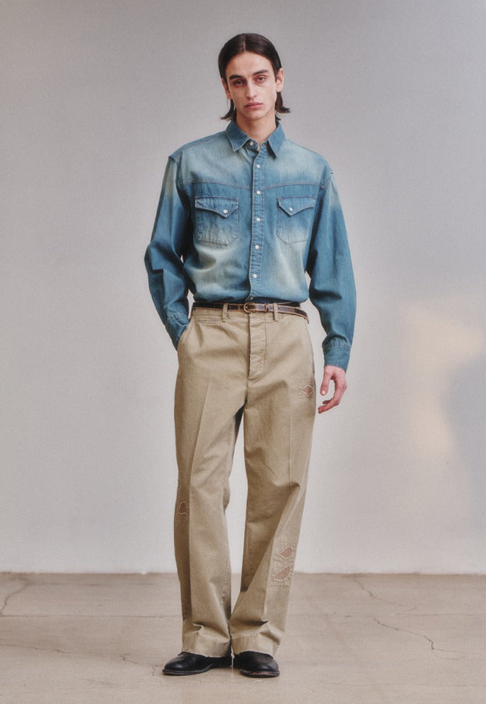 Art if acts - Western Denim Shirt_Japanese Fabric (Vintage Indigo) product image 1 | TRAB K-Fashion Australia