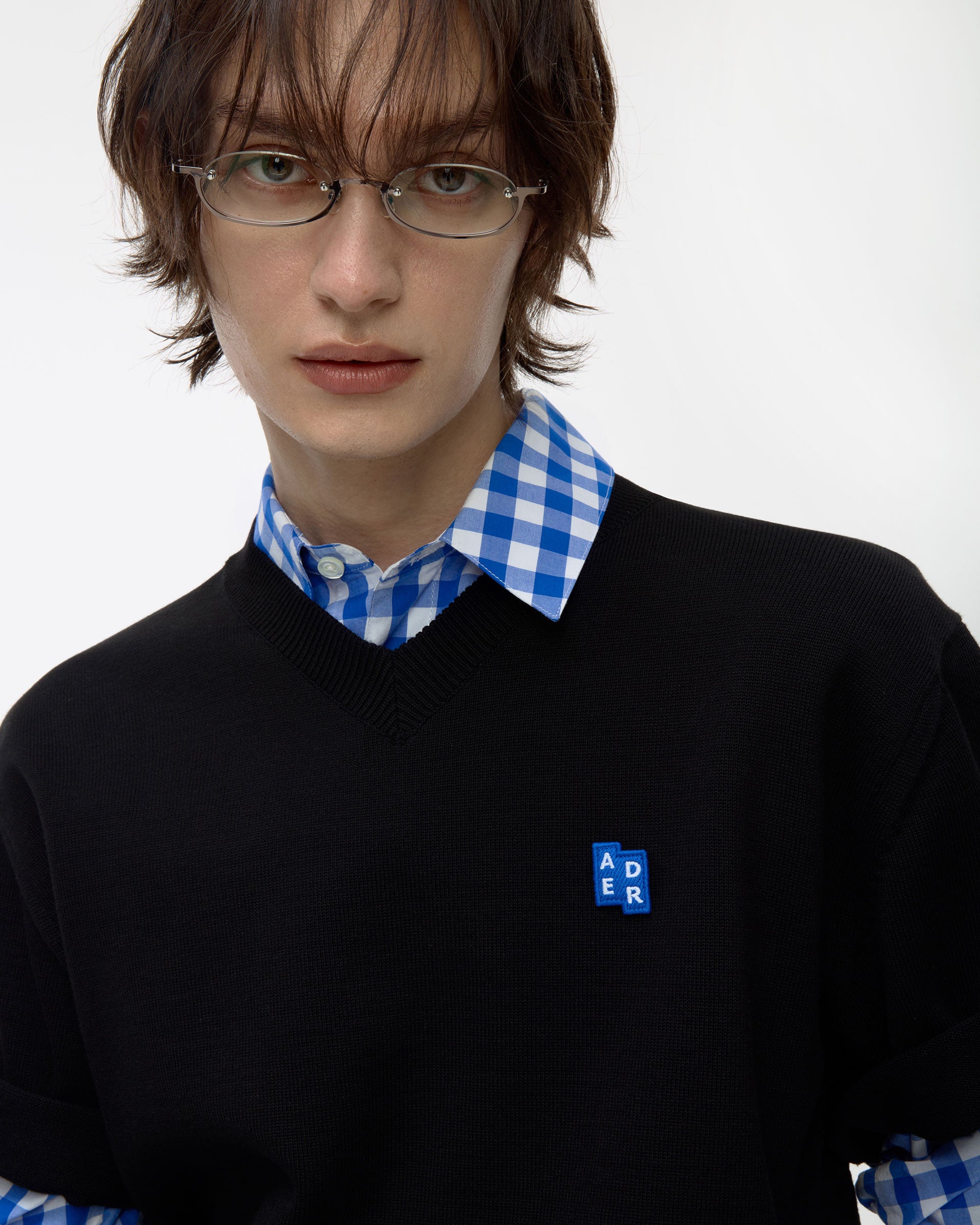 Ader Error - Sig; BL Tag half sleeve knit 02 (Noir) product image 5 | TRAB K-Fashion Australia