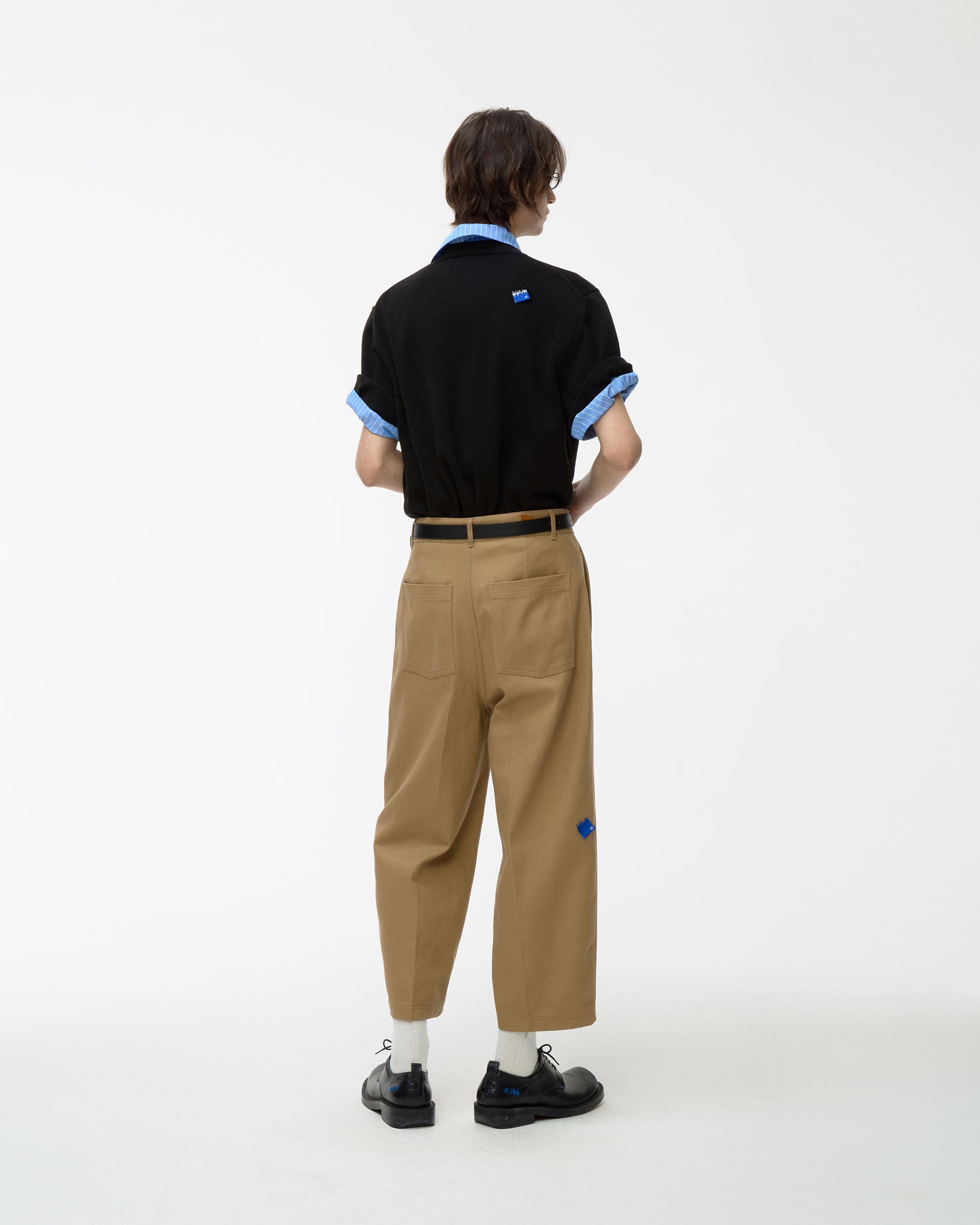 Ader Error - Sig; BL Tag half sleeve knit 01 (Noir) product image 3 | TRAB K-Fashion Australia