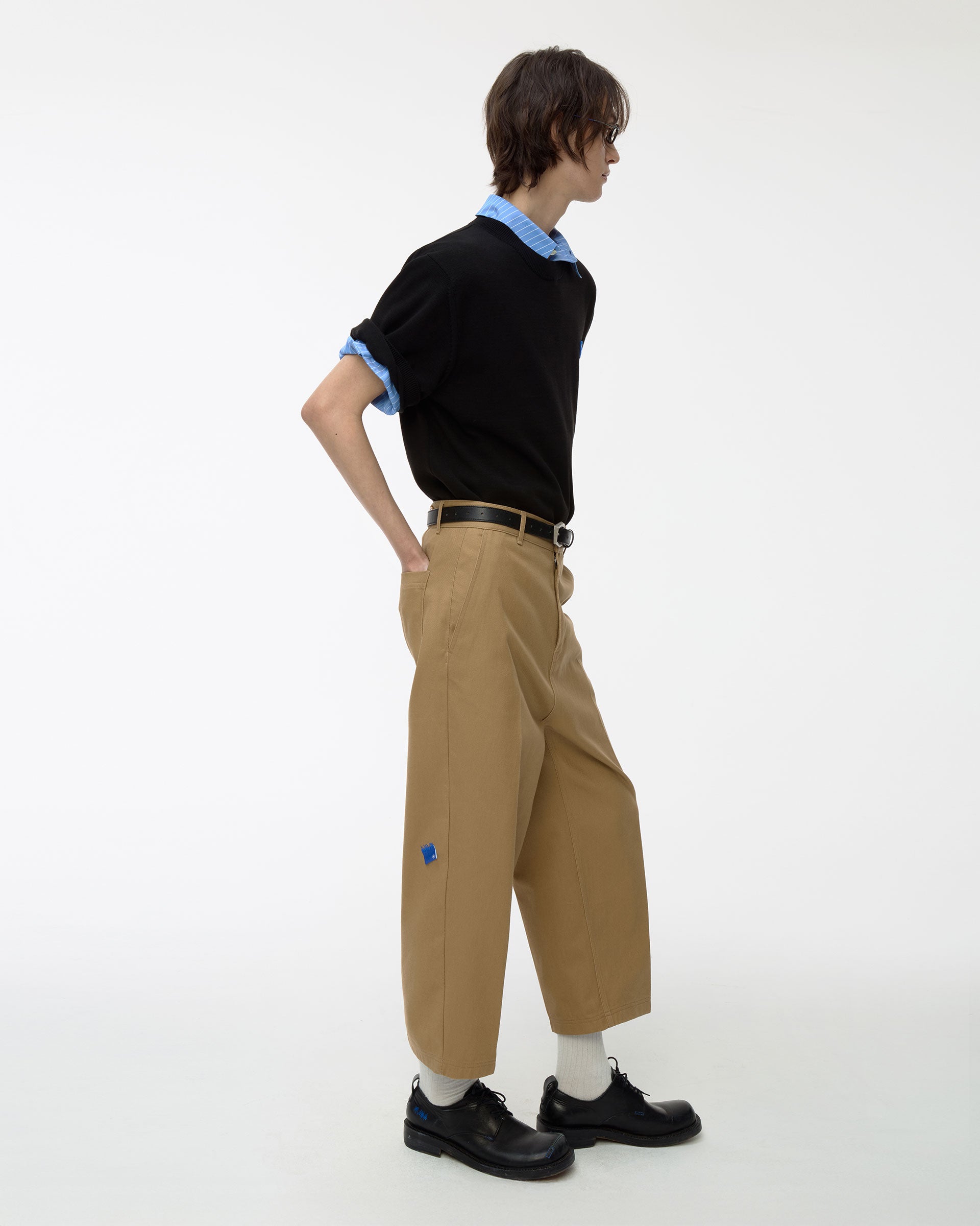 Ader Error - Sig; BL Tag half sleeve knit 01 (Noir) product image 5 | TRAB K-Fashion Australia