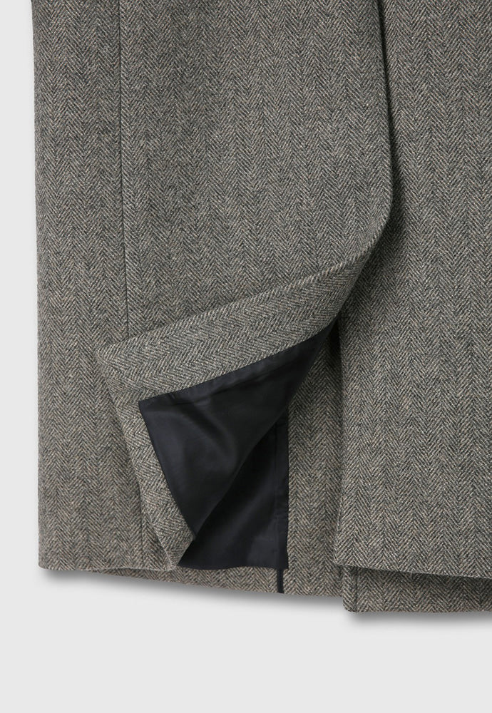 Tonywack - Herringbone Wool Tailored Single Coat (Beige/Grey) product image 17 | TRAB K-Fashion Australia
