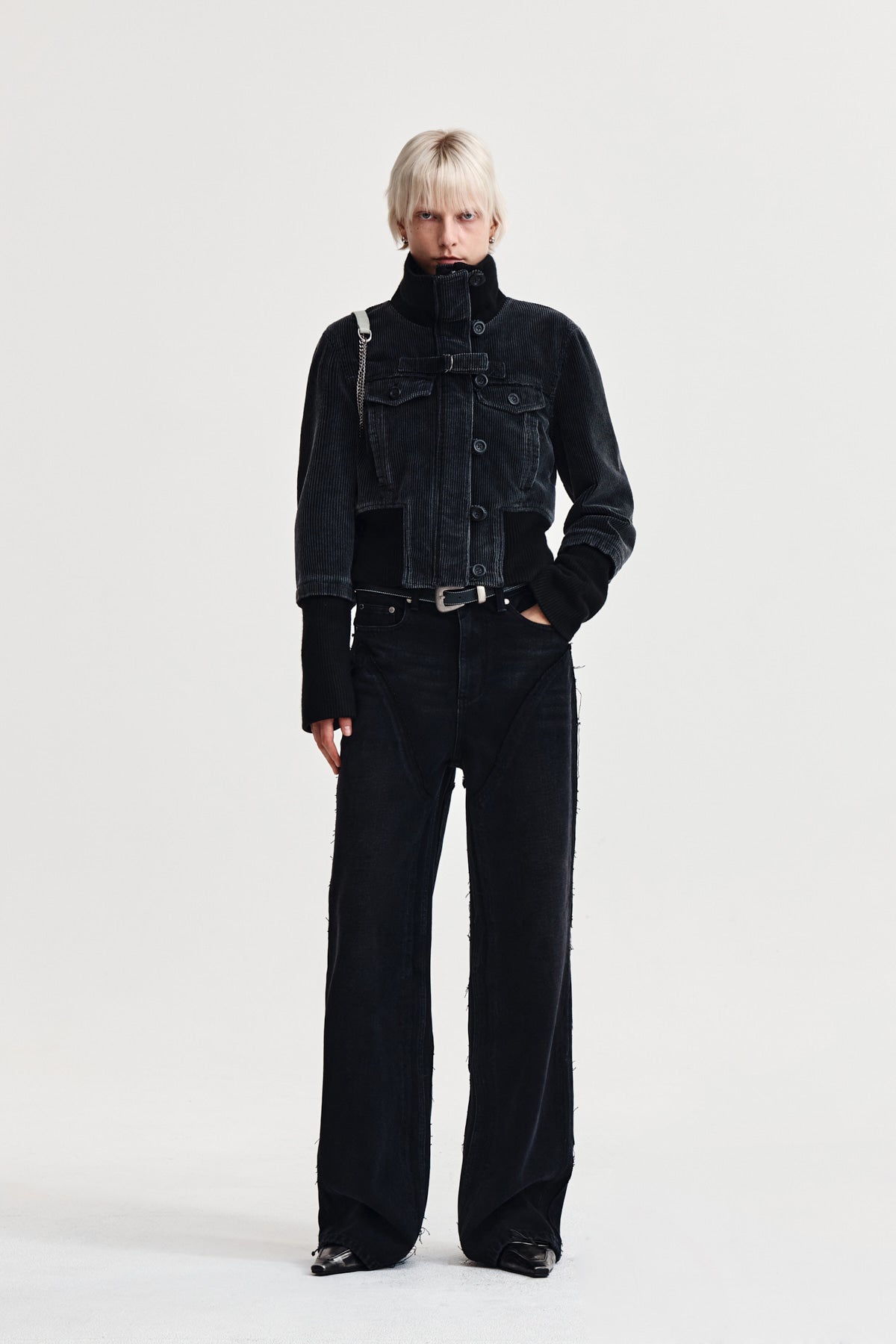Matin Kim - Western Straight-fit Denim Pants (Black) product image 9 | TRAB K-Fashion Australia