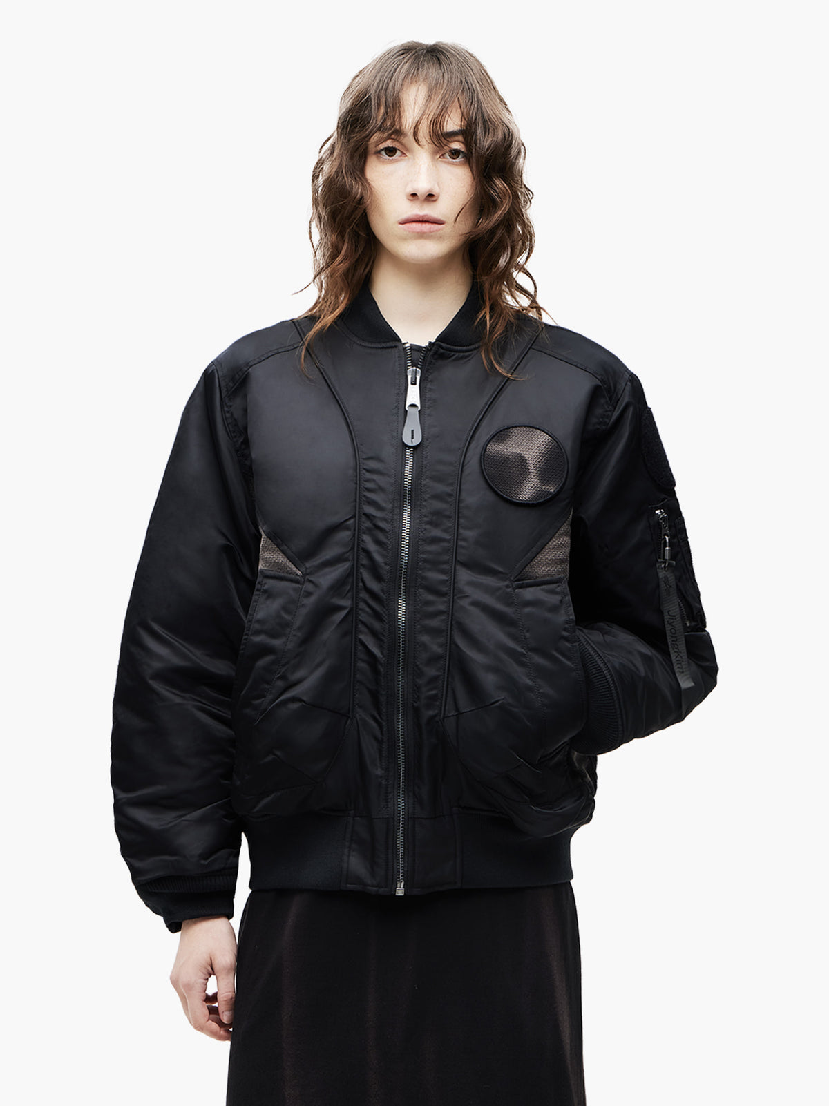 Jiyong Kim - Sun-Bleached Flight Jacket (Black) product image 4 | TRAB K-Fashion Australia