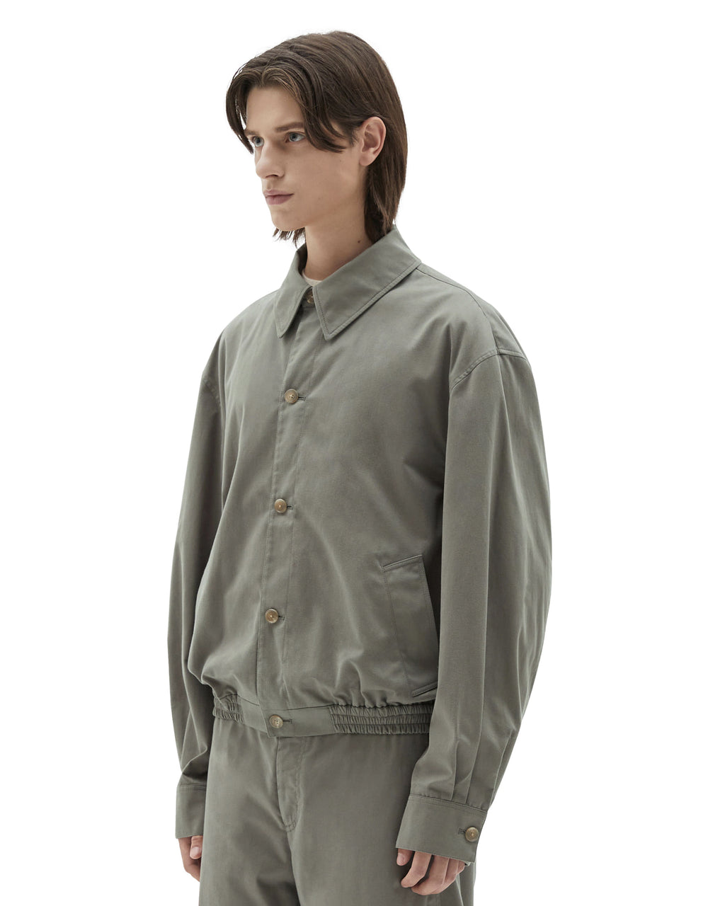 Brownyard - Shirt Blouson (Olive Grey) product image 3 | TRAB K-Fashion Australia