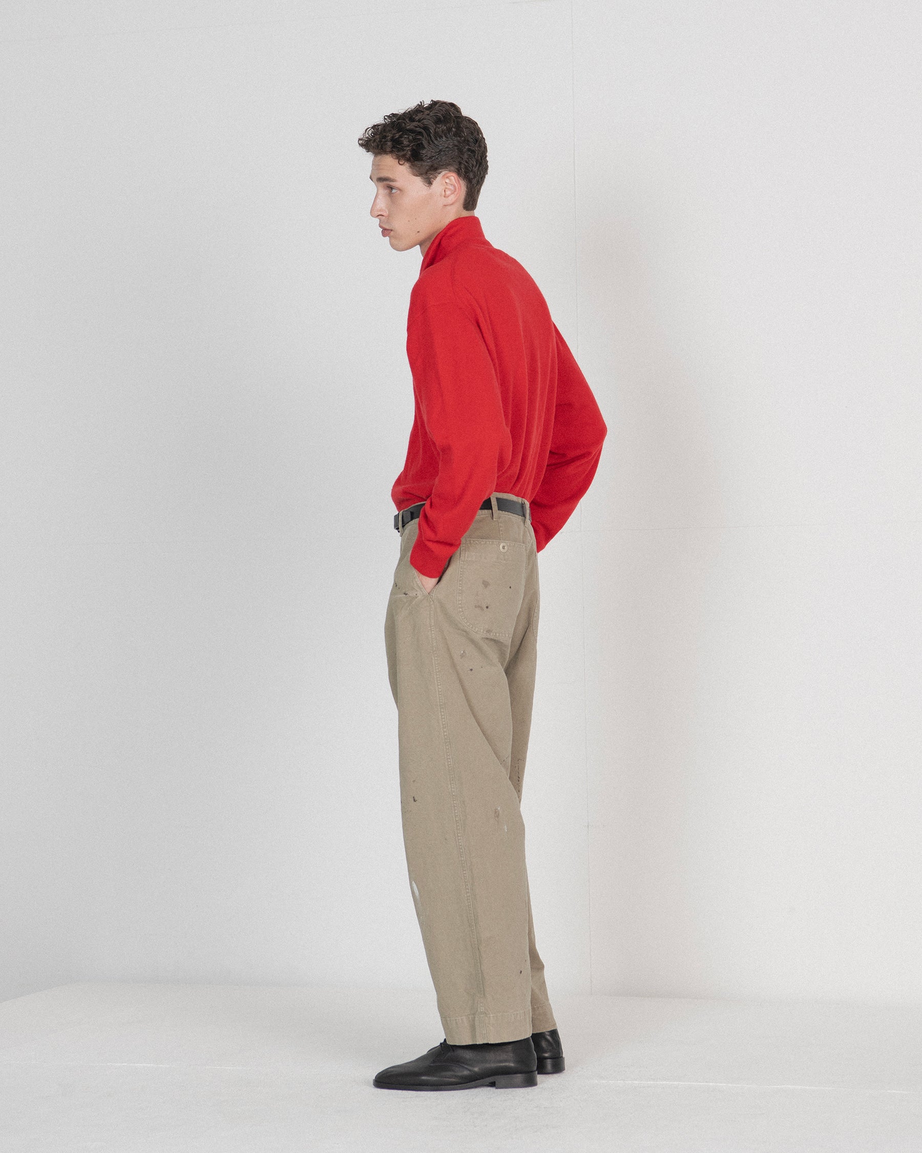 Brownyard - Cashmere Stand Collar Cardigan (Red) product image 2 | TRAB K-Fashion Australia