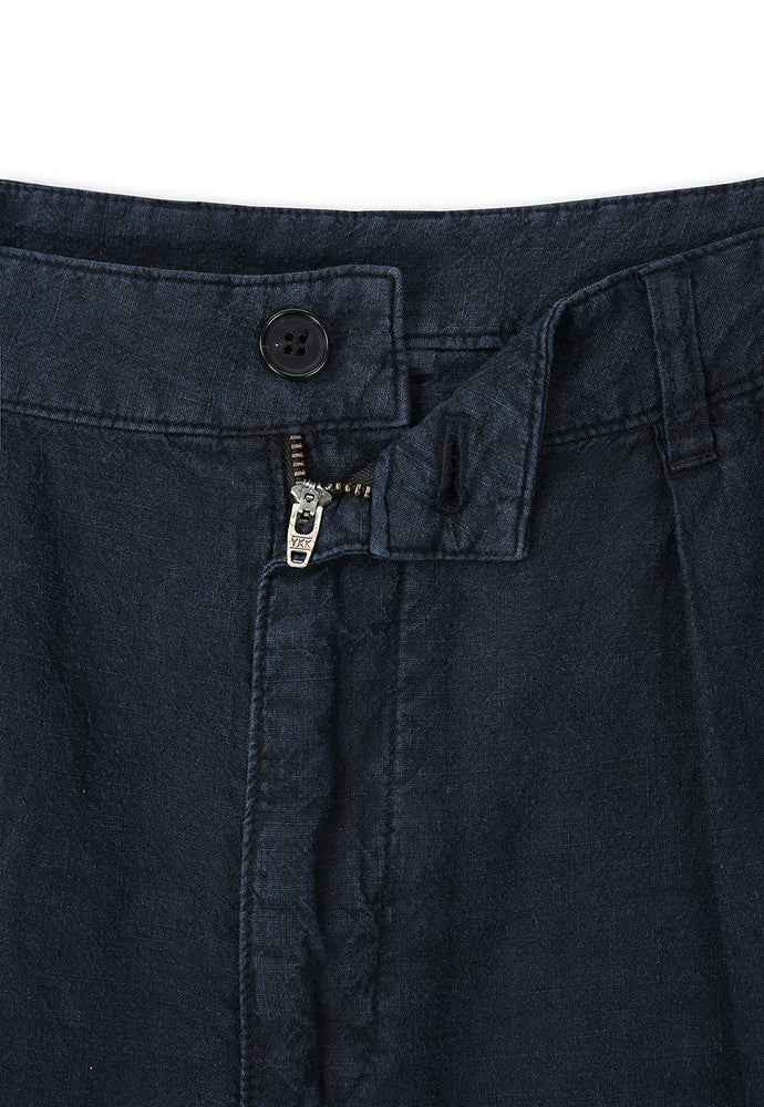 Art if acts - Washed Linen Two Tuck Shorts (Navy) product image 9 | TRAB K-Fashion Australia