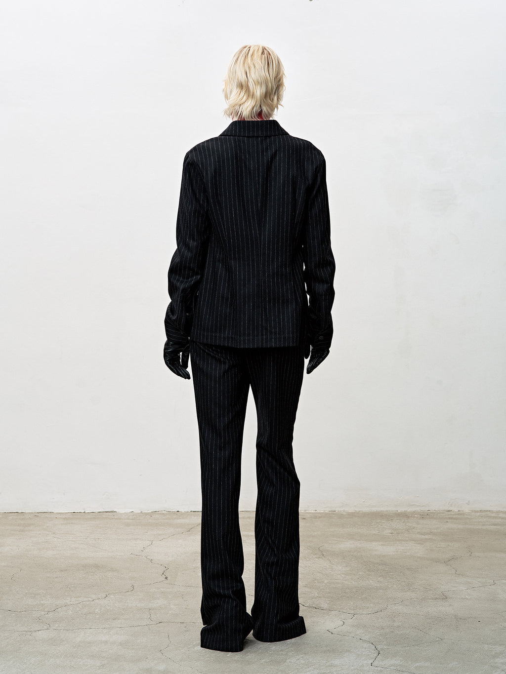 Tonywack - Striped Wool Regular-Fit Shirts (Black Stripe) product image 3 | TRAB K-Fashion Australia