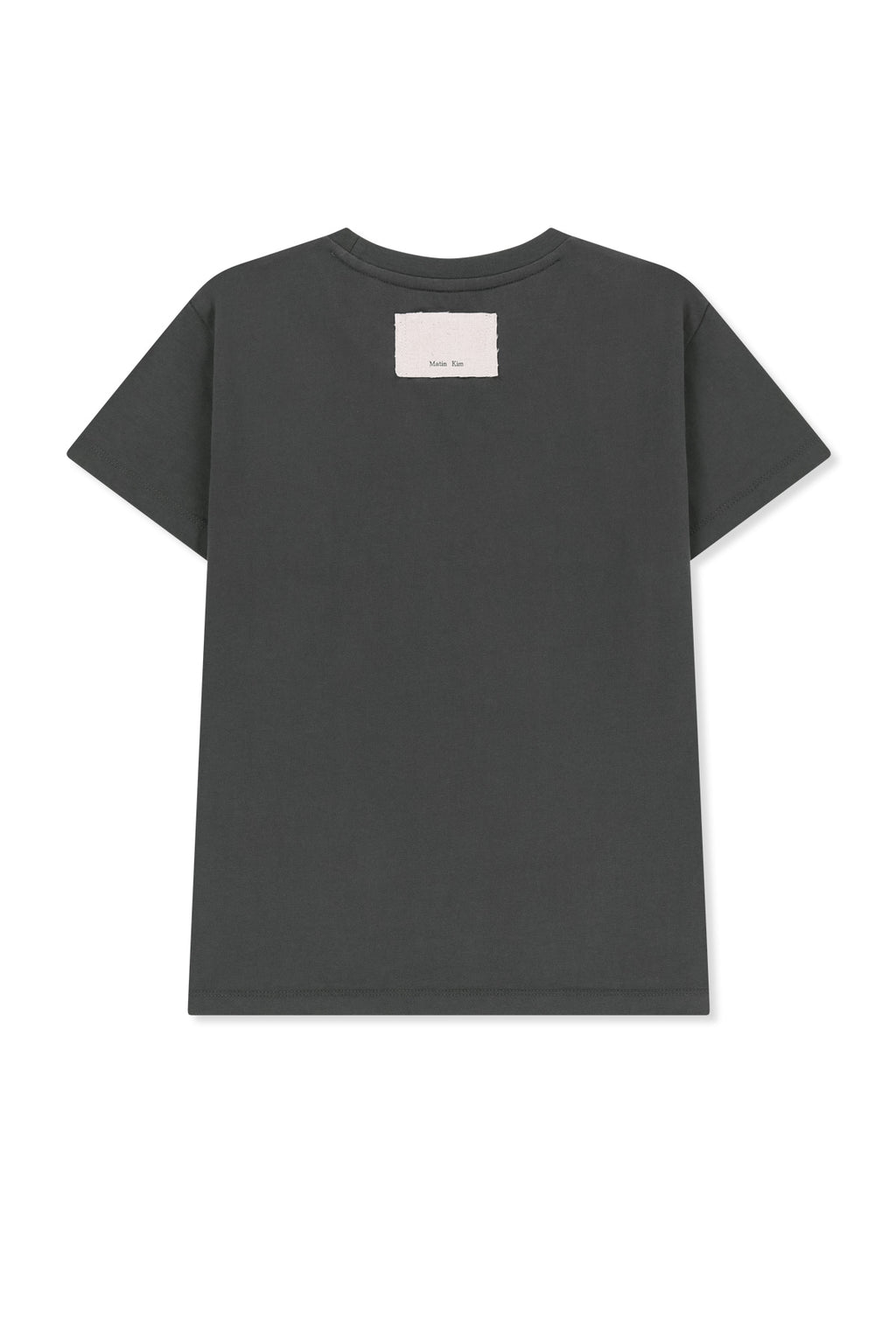 Matin Kim - Applique Logo Slim Top (Charcoal) product image 2 | TRAB K-Fashion Australia