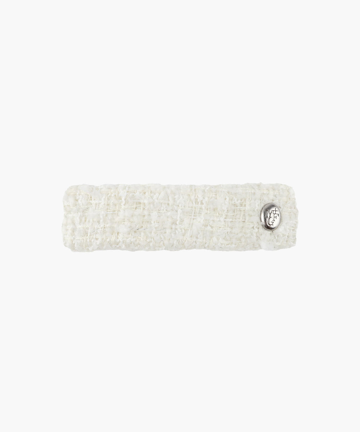 Marithe & Francois Girbaud - Tweed Hair Pin (Ivory) product image 1 | TRAB K-Fashion Australia