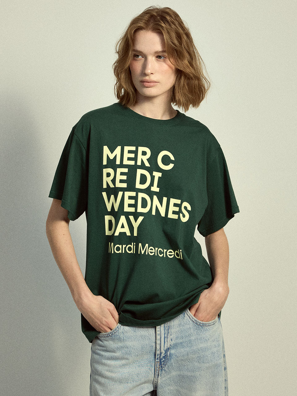 Mardi Mercredi - Tshirt Du Mercredi (Green Lemon) product image 1 | TRAB K-Fashion Australia