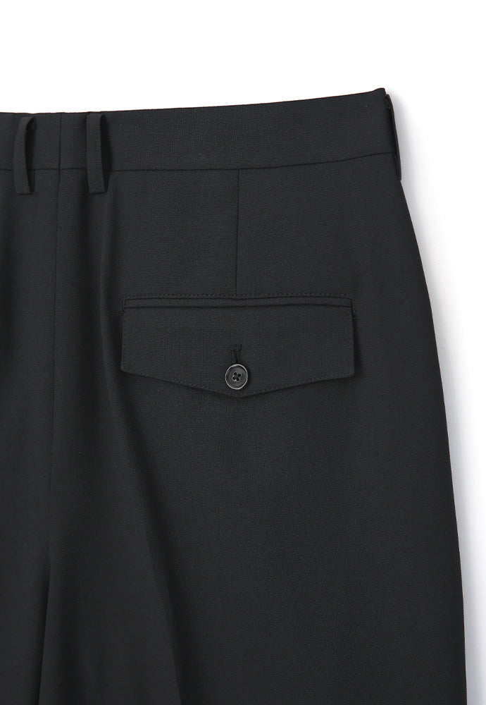 Tonywack - # Technical-Stretch 2-Pleats Wide Trousers Exclusive Fabric (Black) product image 6 | TRAB K-Fashion Australia