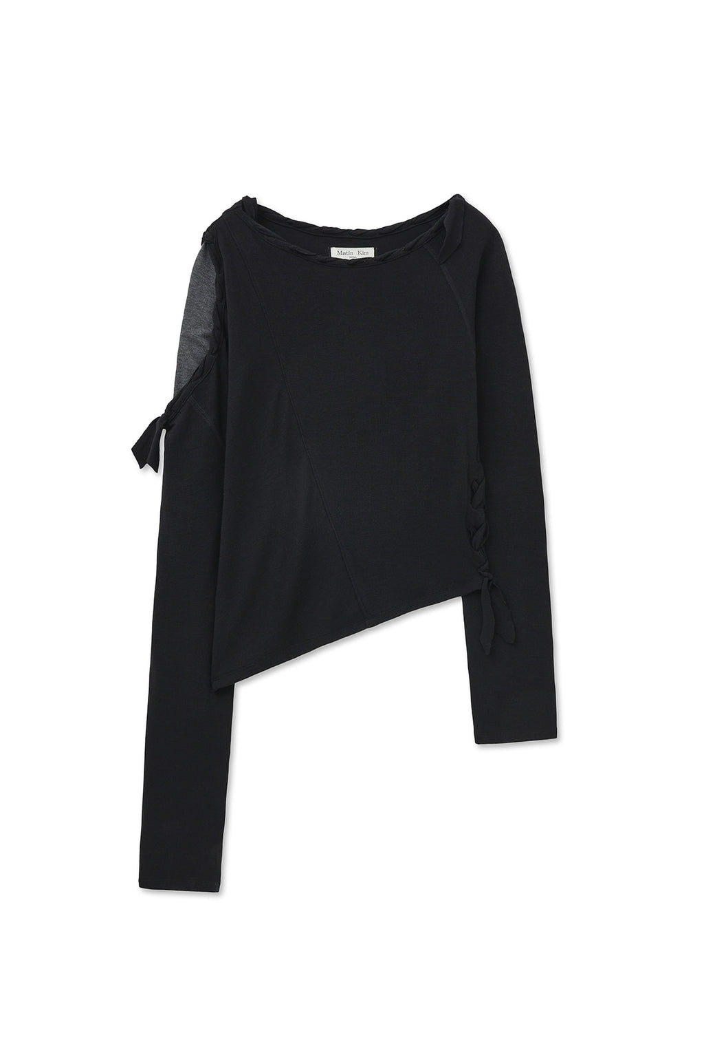 Matin Kim - Weaving Long Sleeve Top (Black) product image 10 | TRAB K-Fashion Australia